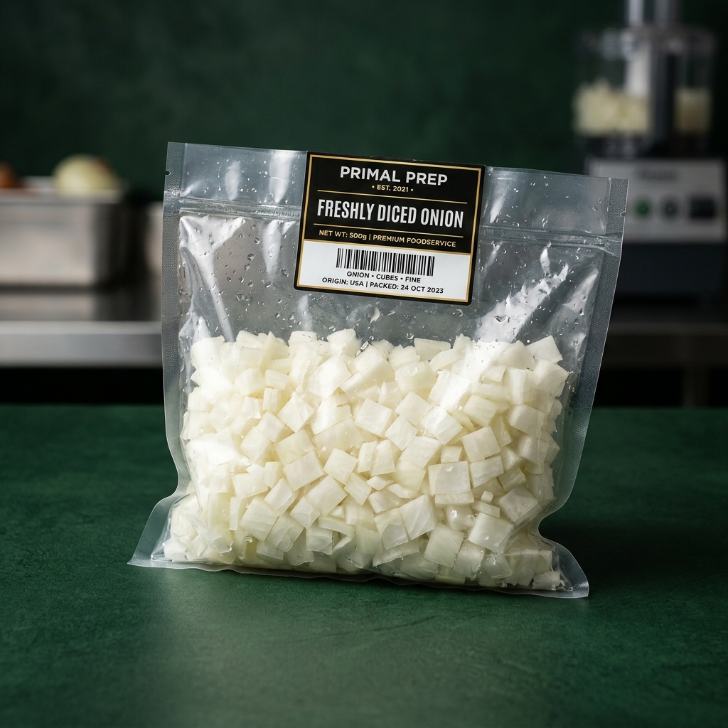 Cebolla picada en bolsa profesional