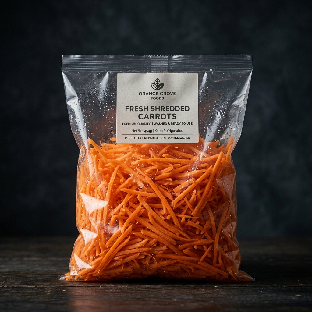 Zanahoria rallada en bolsa profesional